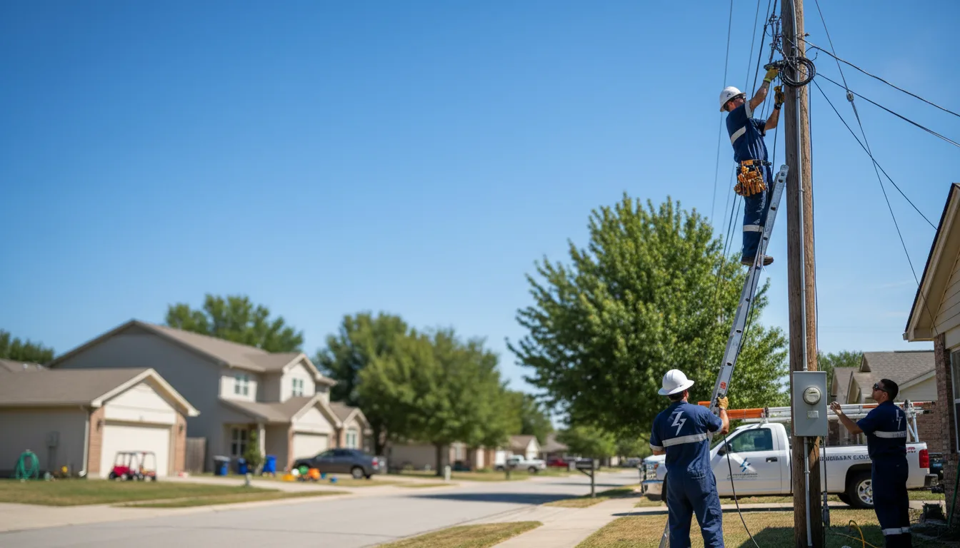 Residential electrician providing installation services in Baileyville, KS